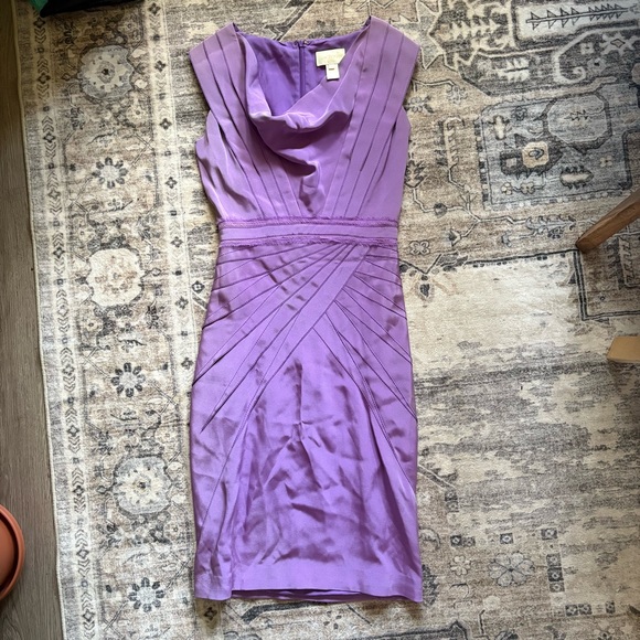 Zac Posen purple silk dress size 2 - Picture 1 of 7